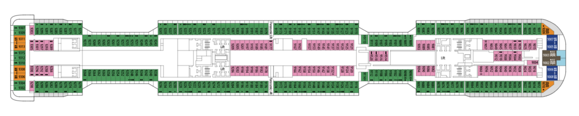 Deck 9 - St Helena plan